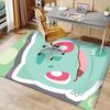 Pokémon Bulbasaur Printed Absorbent Washable Carpet, Non-Slip Bathroom Mats, Kitchen Rugs, Yoga Mat,Living Room Entrance, Camping Picnic Rugs