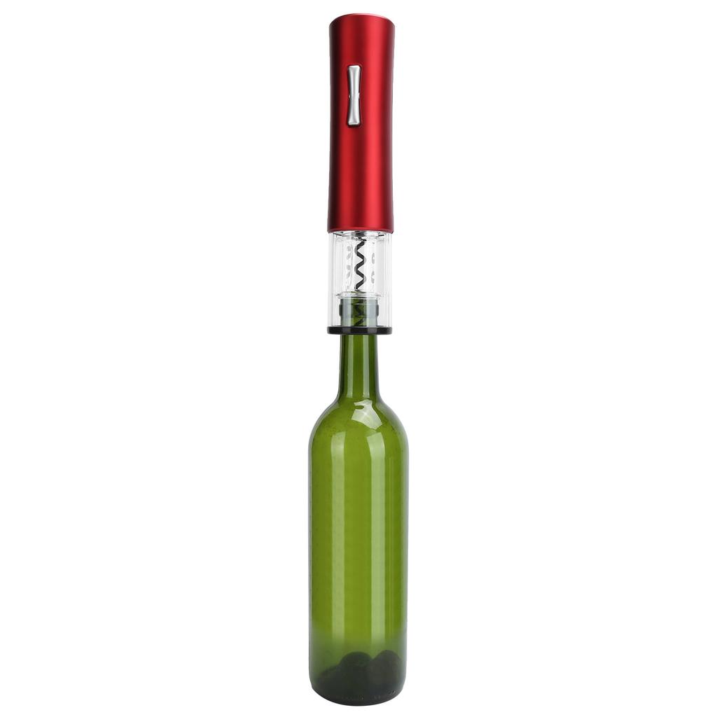 Electric Wine Opener Automatic Bottle Jar Corkscrew Foil Cutter Portable Kitchen Accessory Red