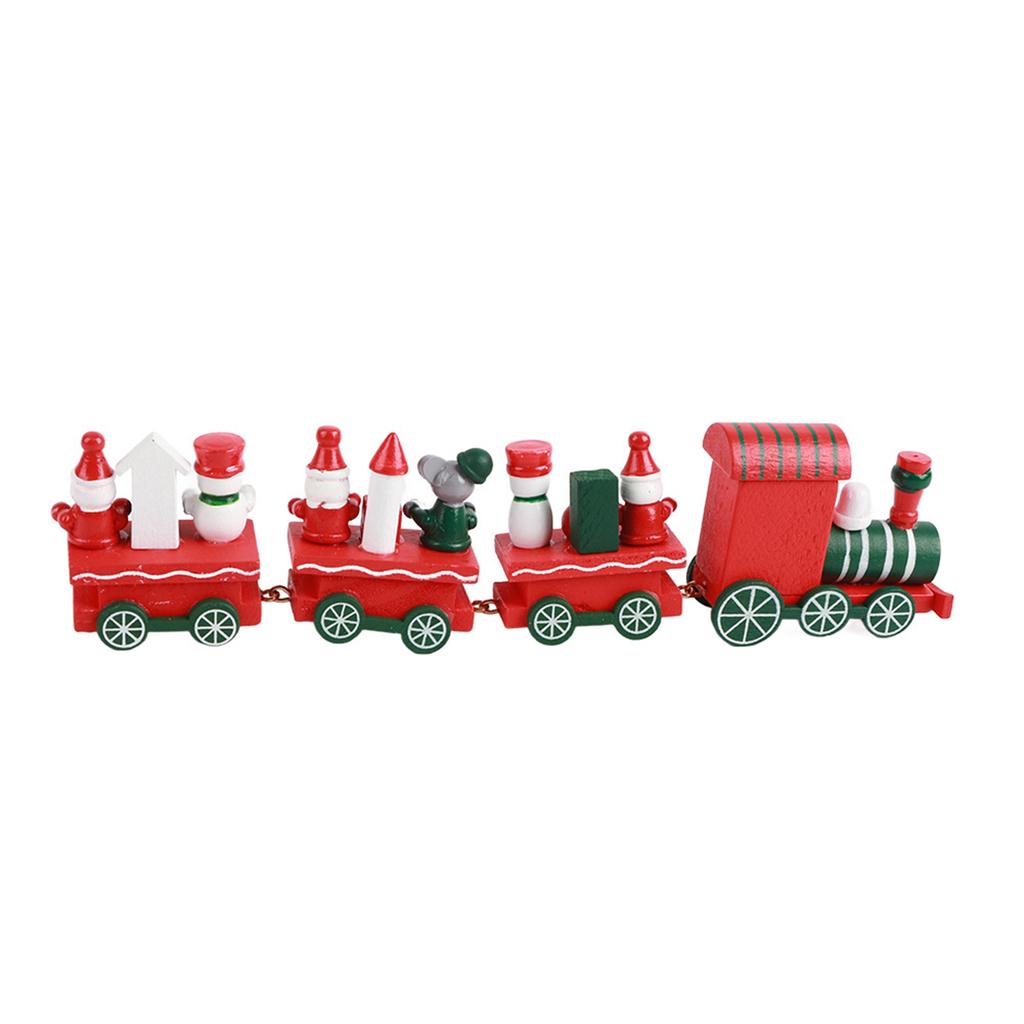 Cute Christmas   Rail Car Compartment Toy Christmas Decoration Ornament Children Gift Red