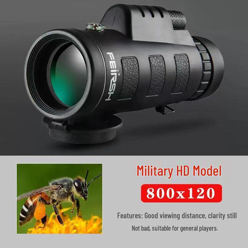 High-Magnification HD Night Vision Monocular for Stargazing & Moon Photography – Dual-Use Day/Night with Mobile Phone Integration for Adults