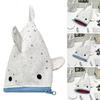 Shining Star Print Pencil Case Shark Shaped Pencil Pouch Stationery Bag  School Supplies