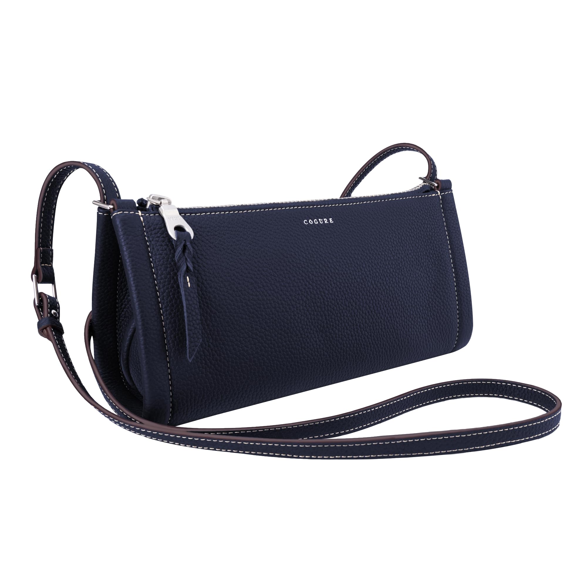 

Плечо міні справжнє плече популярне для подарункової коробки темно-синій [COGURE] сумка, сумочка, сумка, шкіра, жіноча, через плече, сумка, маленька, легка, жінки,