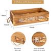 Double-sided Letter Wooden Storage  Box With Rope Household Decorative Ornaments