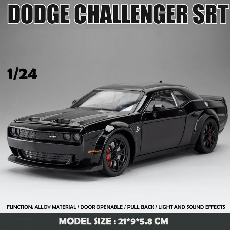 

Масштаб 1/24 Dodge Challenger Hellcat SRT Сплавная Масштабная Модель Автомобиля Литой Металлический Миниатюрный Автомобиль Коллекция Звука и Света Детская Игрушечная Машина чёрный