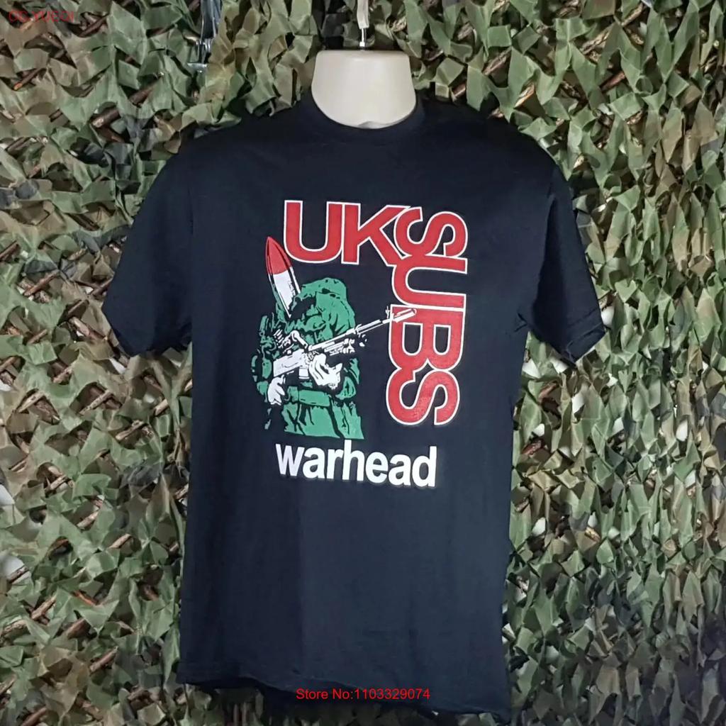 U K Subs Warhead band T Shirt Concert S 5XL TR678 vintage Washed streetwear designer clothes homme Comfortable Breathable