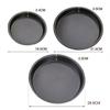 Non-Stick Carbon Steel Pizza Pan Oven Baking Trays Mold Microwave Cake Pan Dish Mould Patisserie Tarte Pie Sapan Tools