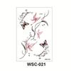 WSC Waterproof Non-Reflective Flower & Butterfly Tattoo Sticker