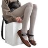 Retro Twist Pattern Leggings Women'S Autumn And Winter Milk White Threaded Outer Wear Thin Pantyhose Non-Drop Versatile Pantyhose