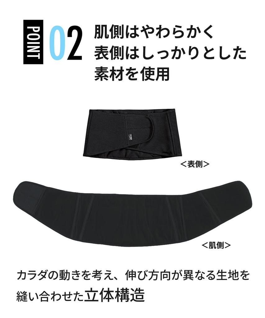 [CW-X/Wacoal] Men's Lumbar Support BCO003 Black, Japan Size L (Equivalent to Japanese Size L)