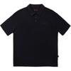 Li Ning Solid Color Soft Comfortable Breathable Versatile Loose Short Sleeve Polo Shirt Unisex Polo Shirts Black APLV635-1