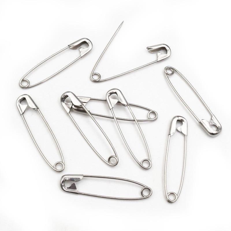 50 Stainless Steel Safety Pins for DIY Jewelry and Handmade Crafts.