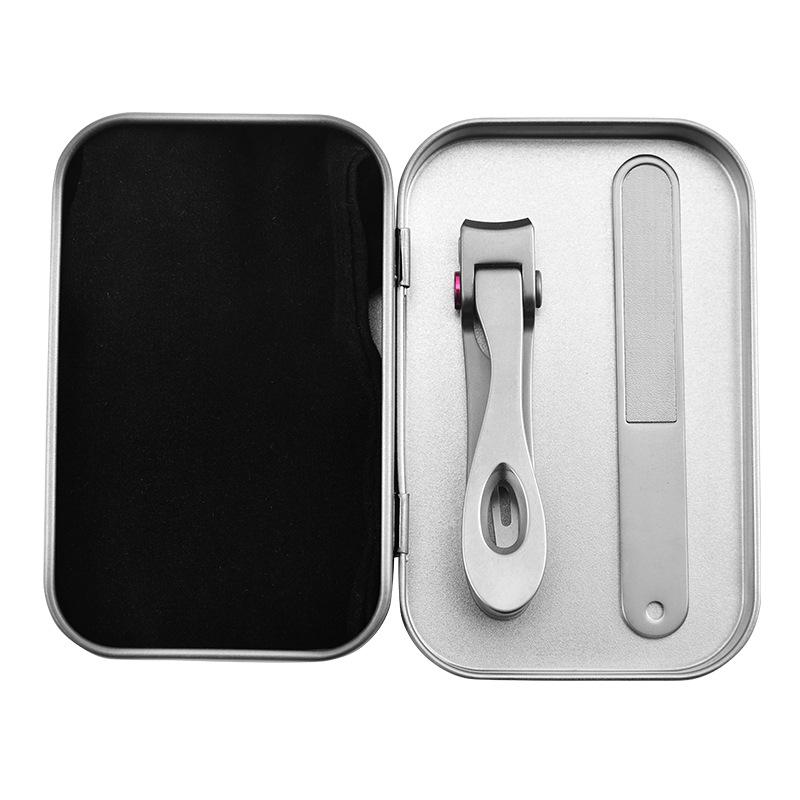 Anti-Splash Stainless Steel Large Nail Clipper Set for Thick Toenails