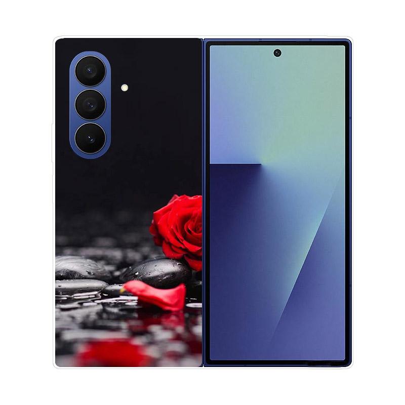 Transparent Folding Phone Case For Samsung Galaxy Z Fold 6 7 Clear Shockproof Hard PC Cover For Samsung Z Fold7 Fold6 Shell Capa