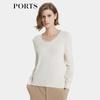 PORTS Women's V-Neck Long Sleeve Knit Cardigan LP8K406RZE014