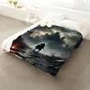 Classic Game Dark Souls 2 3 Throw Cozy Soft Flannel Throw Lightweight Skin-Friendly For Sofa Bed Office & Travel