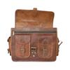 Prastara Premium Brown Leather Messenger Laptop Bag | Goat Leather Messenger Bag For Men | Work & Travel Gift
