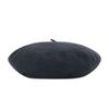 VARZAR Cursive Logo Wool Beret Gray