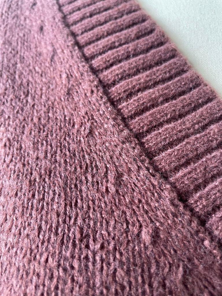 Solid Color V-Neck Loose Pullover Sweater for Women - Autumn and Winter Long Sleeve