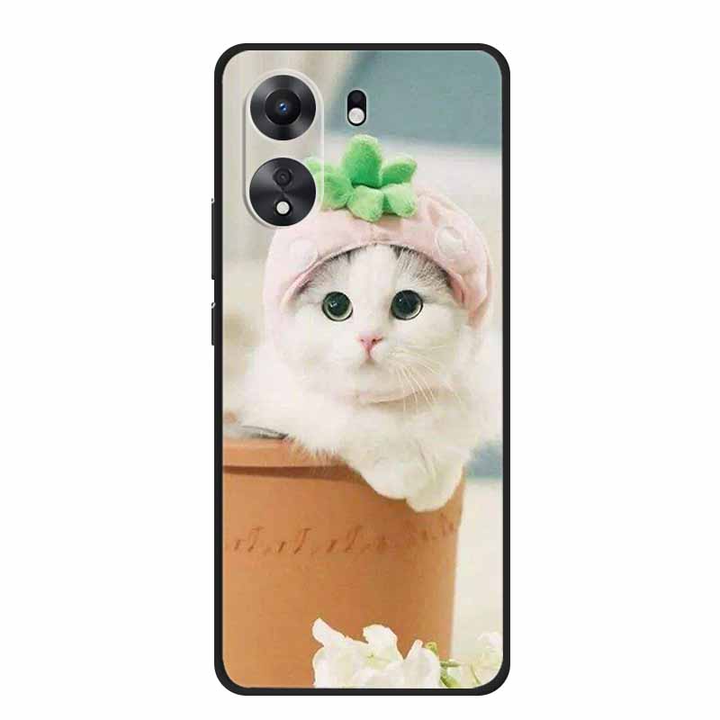 For Xiaomi Poco C65 Case Animals Soft Silicone TPU Phone Cases Back Cover For Xiaomi PocoC65 6.74" Wolf Protector Cute Girl Para