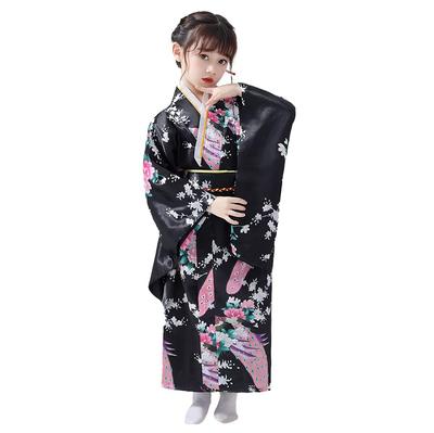 Yukata Kimono Set for Halloween Perfect for Includes a Gorgeous Obi and Hifu LZQ286 [MTKCNTL] Children's Girls, Costume, 2-Piece Set, Shichi-Go-San