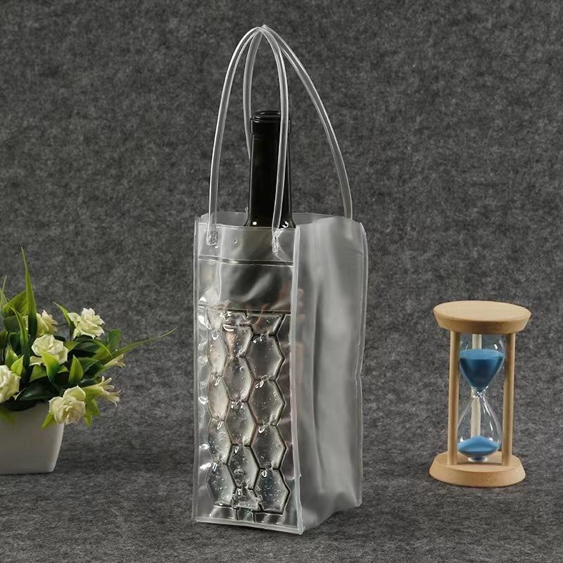 Ice Wine Bag Holder Champagne Beer Cooler Wine Glass Holder Whisky Can Drink Cooler Gel Cooling Chiller Bar Accessories