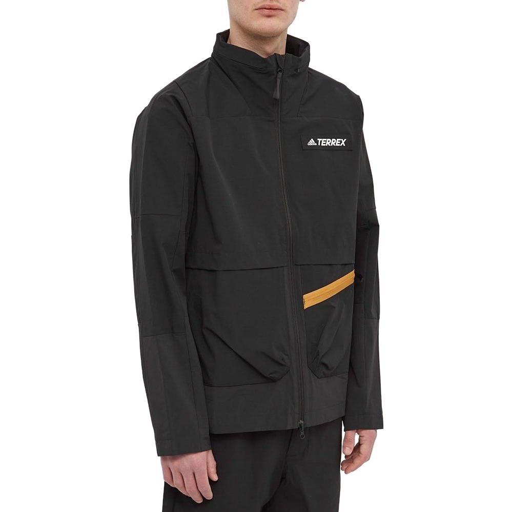 Adidas Terrex Jackets Men's Black Stand Collar Moderate Workwear HE5204