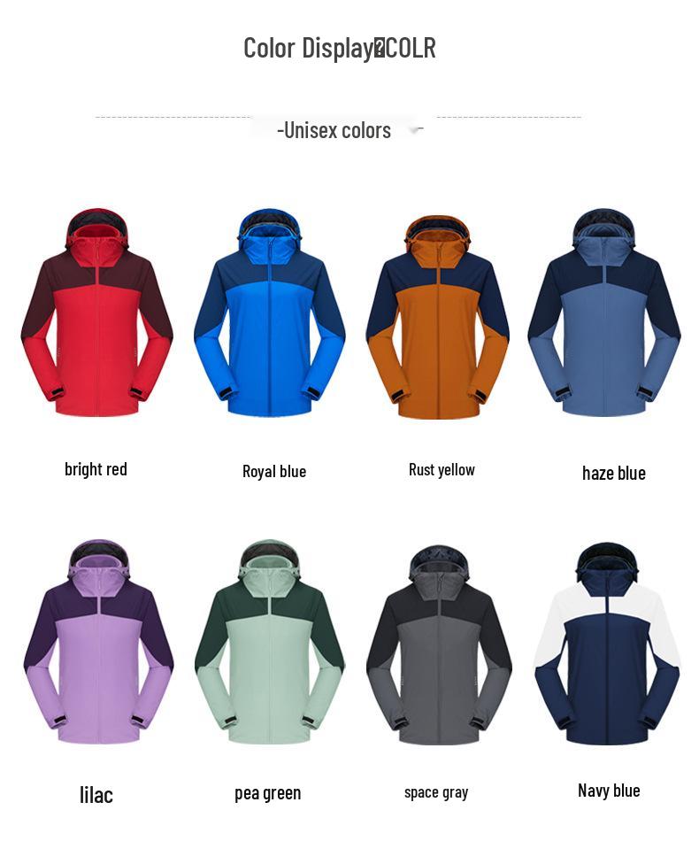 Unisex Windproof Ski Jacket: Fleece Lined, Thickened, Three-in-One for Outdoor and Mountaineering.