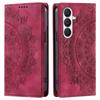 for Samsung Galaxy A55 5G,A54,A37,A36,A35 Mandala Embossed PU Leather Flip Wallet Case Magnetic Closure Cover