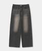 X Container Corduroy Wide Denim Pants (Washed Grey)