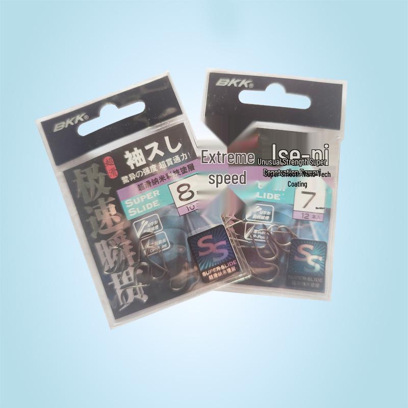 Black King Barbless Iseama Hook with U-Shape & Sharp Tip for Fast Penetration Black Sleeve Barbless #6