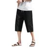 Summer Casual Linen Short Pants New Cotton Straight Mens Lightweight Shorts Large Solid Color Gym Fifth Beach Short Pants