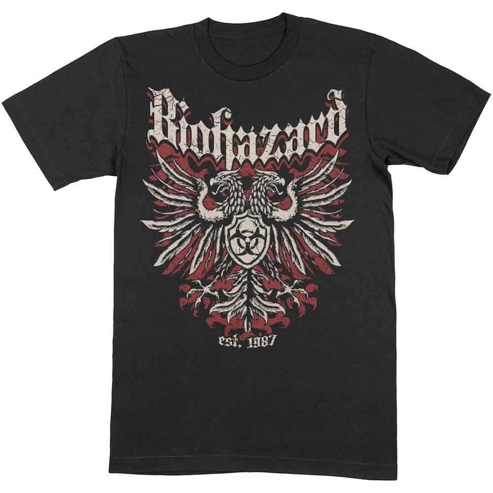 Biohazard Crest Official Tee T-Shirt Mens 2XL