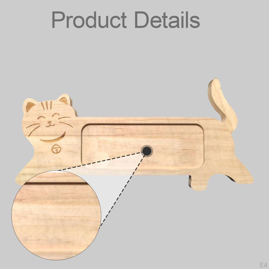 Cat Theme Photo Frame Holder Easy to Install DIY Wood Gifts Display Case Ornament Tabletop