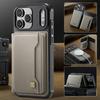 Luxury Detachable Magnetic Leather Phone Wallet Case Stand For Magsafe iPhone 17 16 15 14 Pro Max Samsung S25 Plus S24 Ultra ID Bank Card Holder Cover