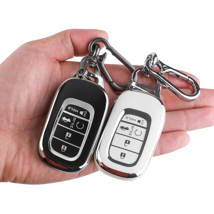 Key Fob Cover For Honda 2024 Accord Civic Pilot - TPU Key Case For Honda CR-V HR-V Sport SI EX EX-L Touring Odyssey 5 Buttons Remote Key Fob (Pack
