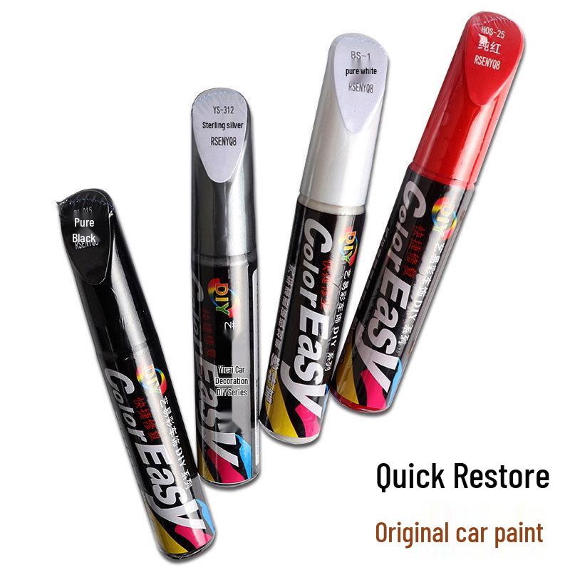 Auto Lack Kratzer Reparaturstift - Perlweiß & Schwarz für Tiefe Kratzer