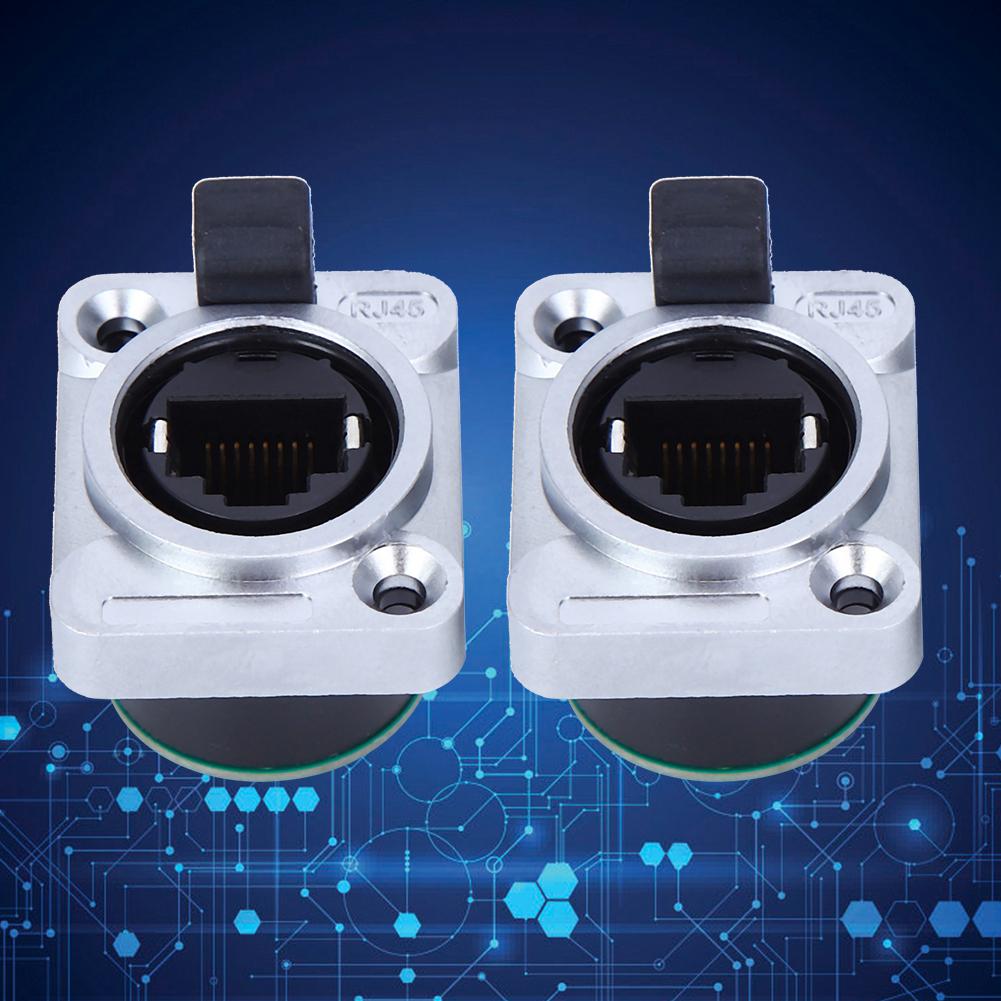

2Pcs RJ45 PCB Panel Waterproof Round Durable Insulator PA Material ELRJWH5 Board