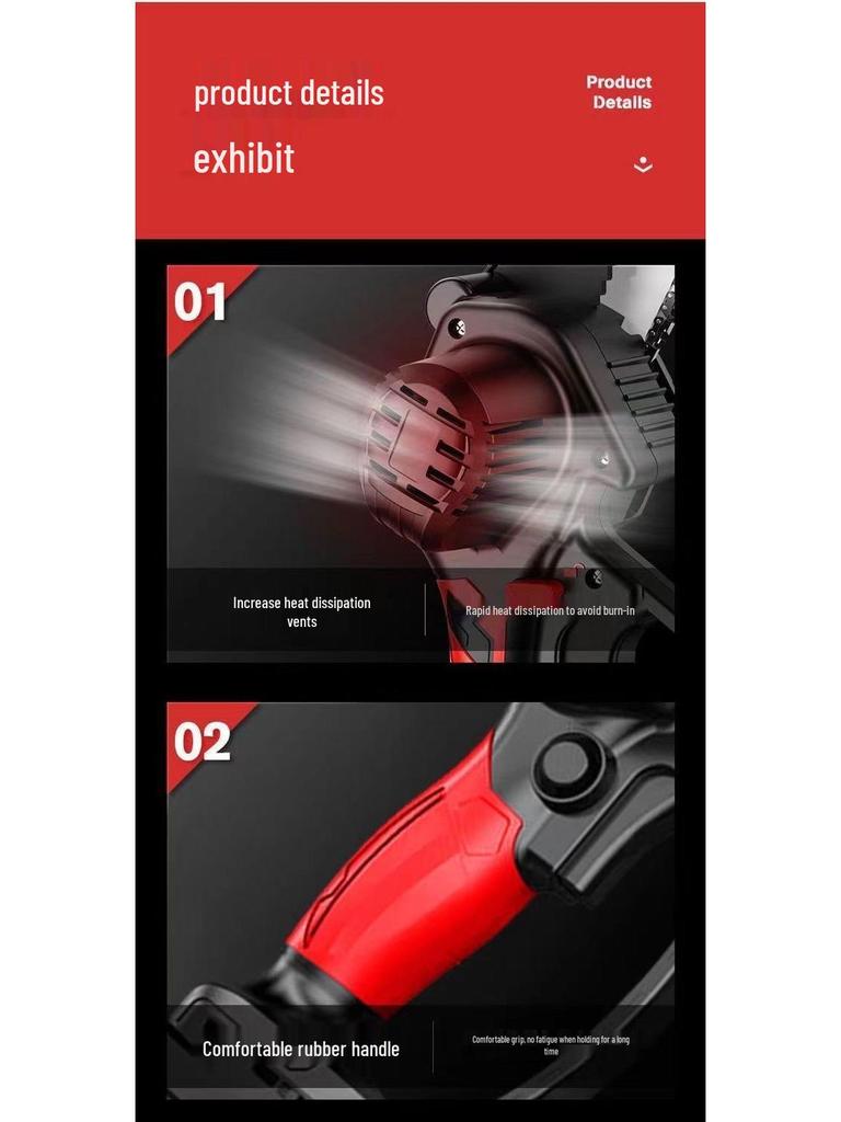 Portable Cordless Lithium Battery Chainsaw - Compact One-Handed Electric Pruning Saw for Household and Outdoor Use