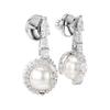 Swarovski Snake Year Original Design Imitation Crystal Imitation Pearl Alloy Silver Plated Gold Plated Rhodium Plated Cubic Zirconia Earrings 5714668