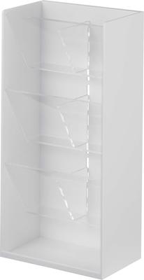 Yamazaki Jitsugyo 5603 Cosmetic 3D Storage Case 4 Tiers White Approx. W12 X D7.7 X H25cm Tower Large Capacity Small Items Storage Cosmetics Storage