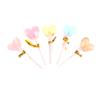 1/12 Dollhouse Simulation Heart Lollipop Dollhouse Miniature Candy Ornament Dolls House Food Accessories Pretend Play Toys
