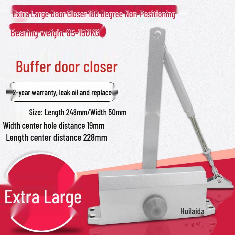 Automatischer hydraulischer Türschließer mit 90°-Feststellfunktion für Brand- und Flurtüren