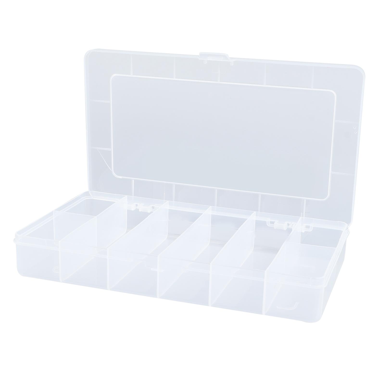 

Compartment Parts Box Transparent Grids PP Jewelry Screw Organizer Container Storage Box