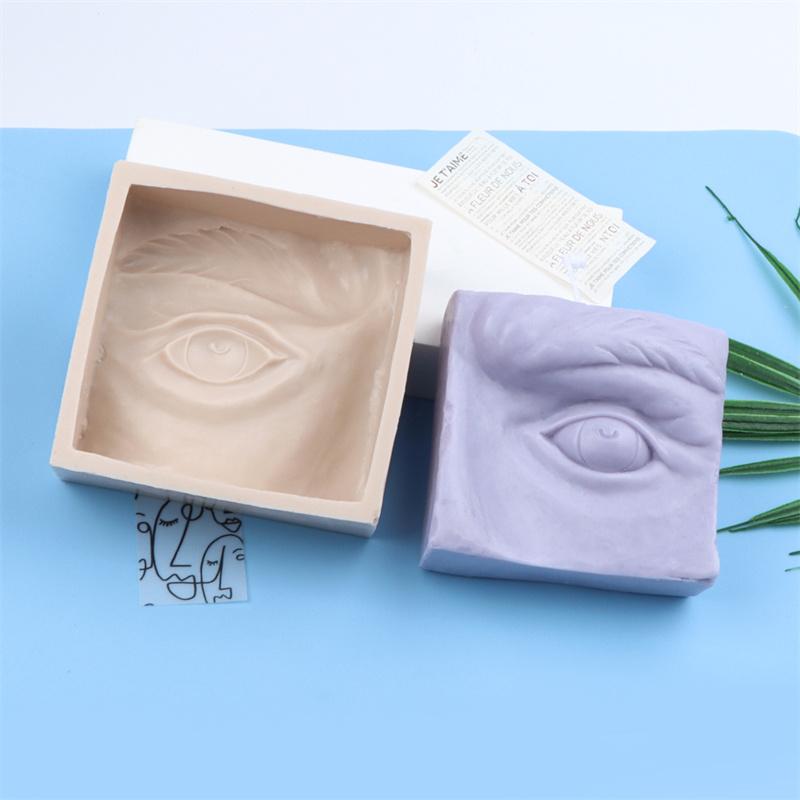 Statua Sztuki Zachodniej Forma na Świecę Ozdoby Ręcznie Robione Wosk Gips Mydło Narzędzia Rzemieślnicze DIY Silikonowa Forma do Mydła Dawid Pół Twarzy