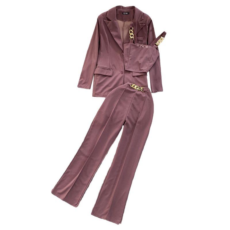 Skinny Pants Professional Cropped Camisole Fashion Suit