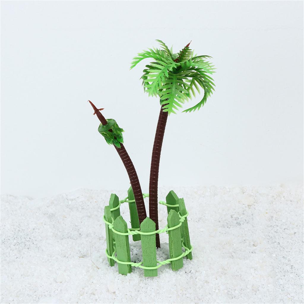 Haus Weihnachtsschmuck Holzzaun P Alisade Miniatur Garten Heimdekoration Mini DIY Handwerk Dinosaurier Weihnachtsschmuck