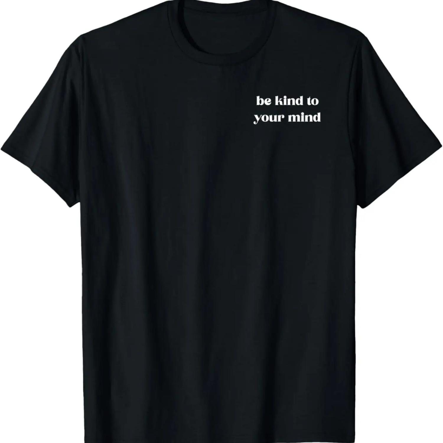 BE KIND TO YOUR MIND X Mental Health Self-Love Yoga T-Shirt S чёрный