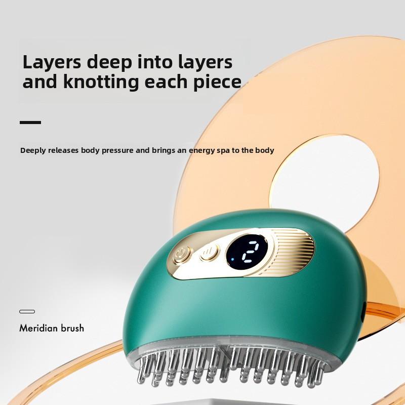 Elektrische Meridianbürste, Tragbares Schaben-Massagegerät, Ganzkörper-Physiotherapie, Ausbaggern Heißkompresse, Vibrations-Mikrostrom-Schönheitsinstrument
