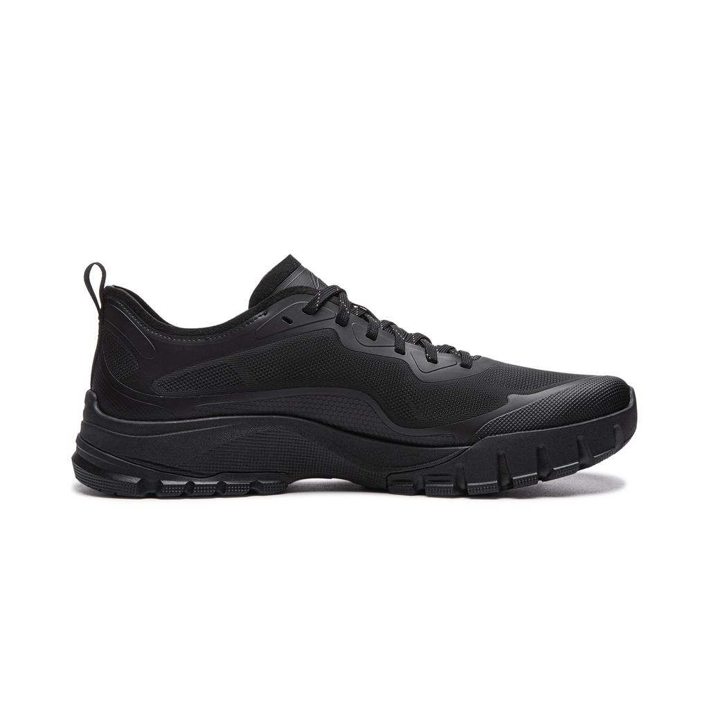 LiNing Sandstone Sports Comfortable Shock Absorbing Wear Resistant Low Top Casual Shoes Men sneaker Black AGCW113-2