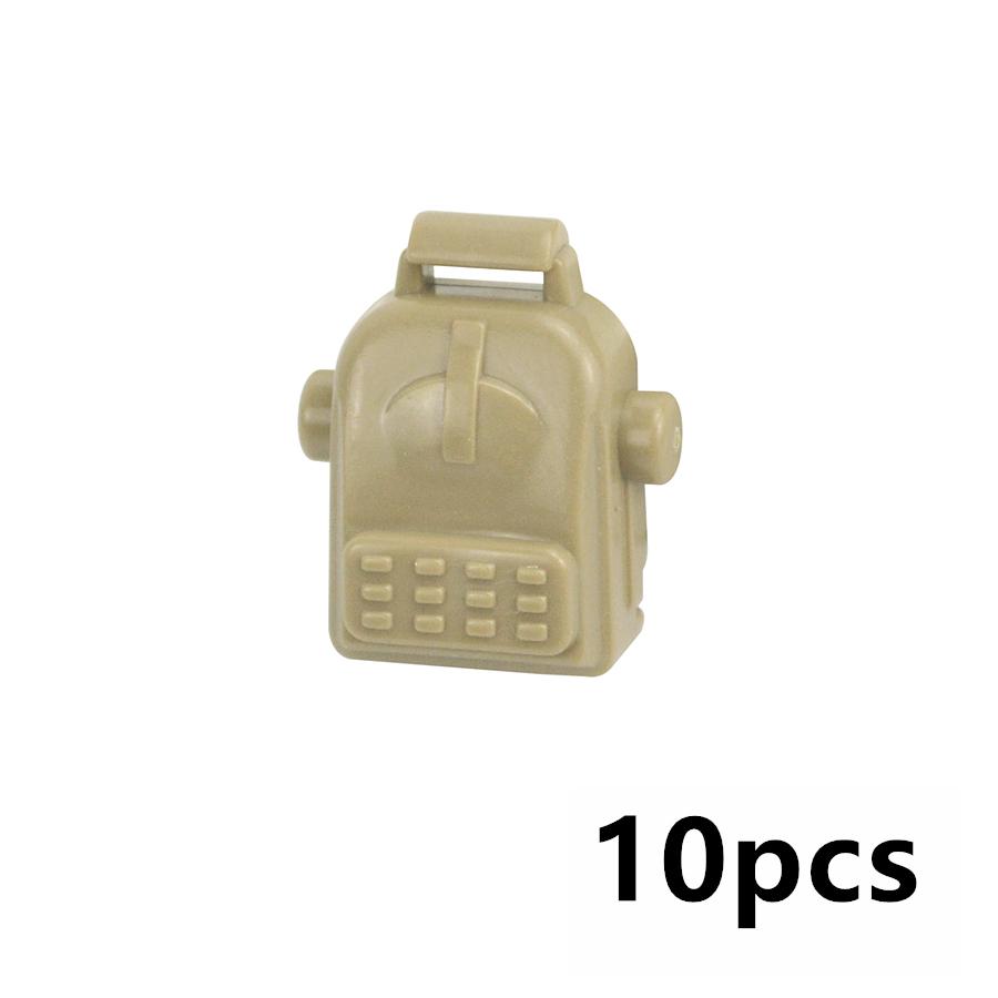 WW2 Militärzubehör Brick City Polizeikräfte Helm Rucksack Schwere Rüstung Weste Baustein Soldatenfiguren Waffe Kinderspielzeug